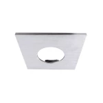 Pribor, poklopac brušenog srebrnog kvadrata za COB 68 IP65 + Mizar II, duljina 83 mm, širina 83 mm, visina 4 mm Deko Light COB 930100 poklopac      srebrna