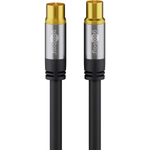 Antene Priključni kabel [1x 75 Ω antenski ženski konektor - 1x 75 Ω antenski muški konektor] 2.00 m 135 dB Fleksibil slika