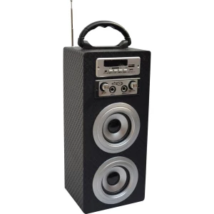 Bluetooth zvučnik MSA Musikinstrumente KBQ33 AUX, FM radio, SD, USB Karbon crna boja slika