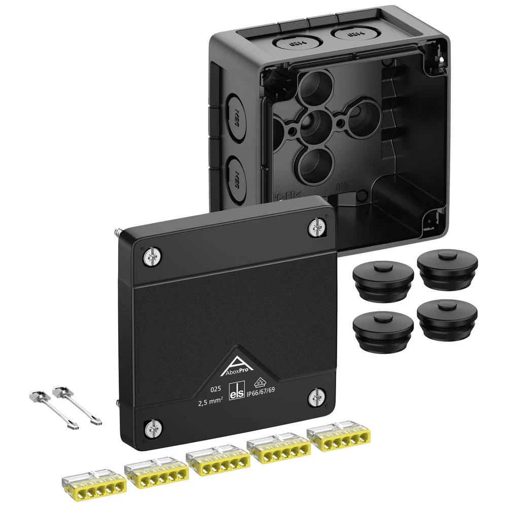 Spelsberg 40202001 razvodna kutija  (D x Š x V) 92 x 92 x 60 mm crna IP66, IP67, IP69 1 St. slika