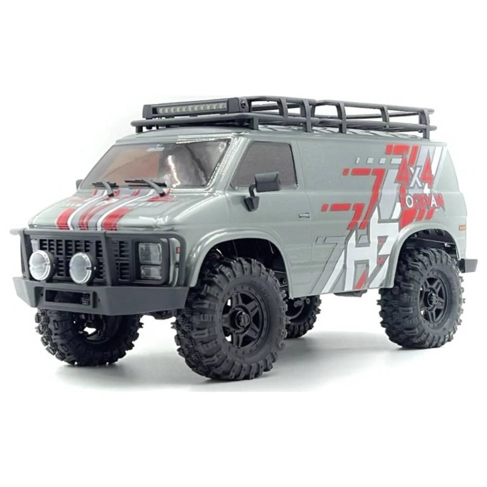 Hobby Plus 1:18 Crawler CR18P EVO-V2 "Rock Van" grey RTR s četkama 1:18 RC model automobila crawler pogon na sva četiri  slika