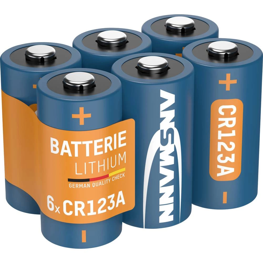 Foto baterija CR-123A Lithium Ansmann CR123 1375 mAh 3 V 6 kom. slika