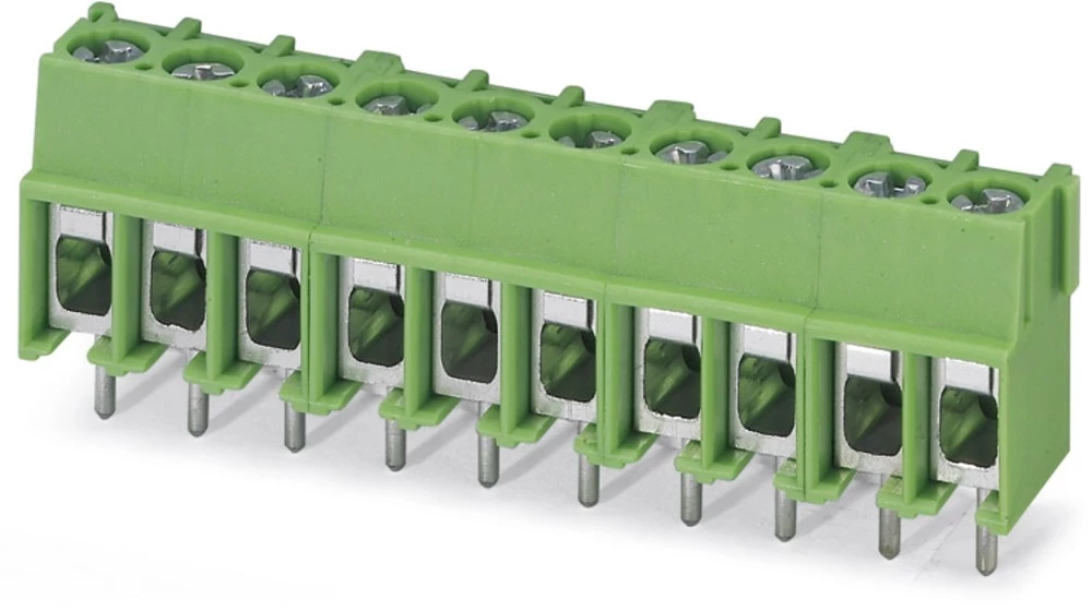 Vijčana blok stezaljka 4.00 mm broj polova: 2 PT 2,5/ 2-5,0-H Phoenix Contact zelene boje 250 kom. slika