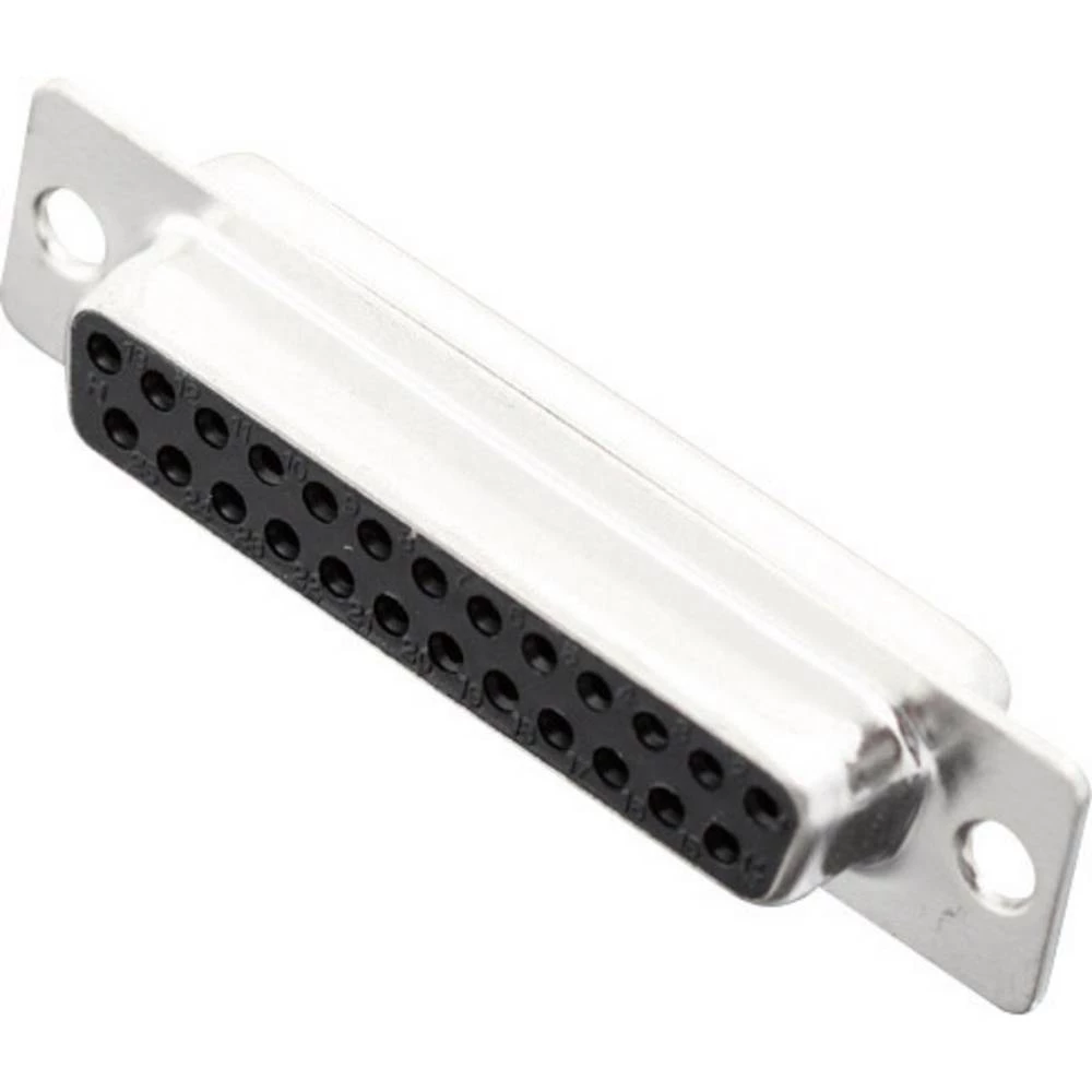 MH Connectors MHDB25-SS 2101-0180-13 ženski konektor D-Sub 180 ° Broj polova (broj): 25 lemni kup 1 St. slika