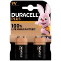 Duracell Plus-9V B2 9 V block baterija alkalno-manganov  9 V 2 St. slika
