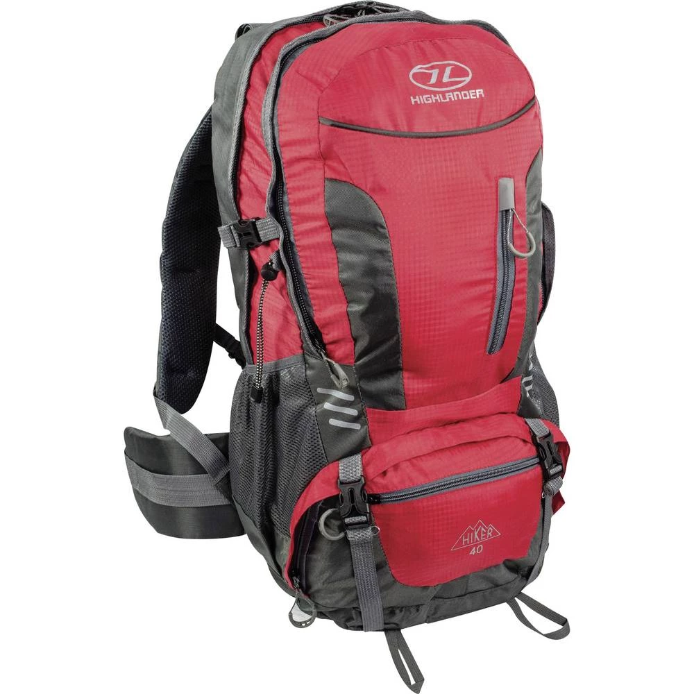 Ruksak Hiker RUC212-RD Highlander/siva 40 l (Š x V x Db) 350 x 600 x 240 mm crvena/siva slika