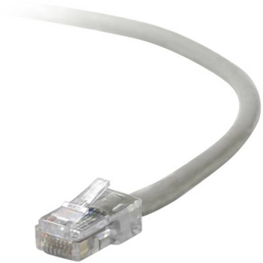 Belkin RJ45 A3L791b50CM-GRY mrežni kabeli, patch kabeli cat 5e U/UTP 0.50 m siva slika