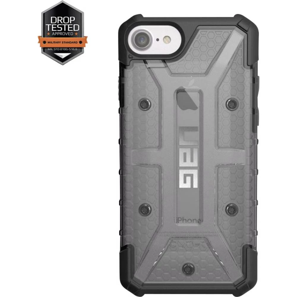 iPhone vanjski etui uag Plasma Pogodno za: Apple iPhone 6S, Apple iPhone 7, Apple iPhone 8, Siva, Prozirna slika