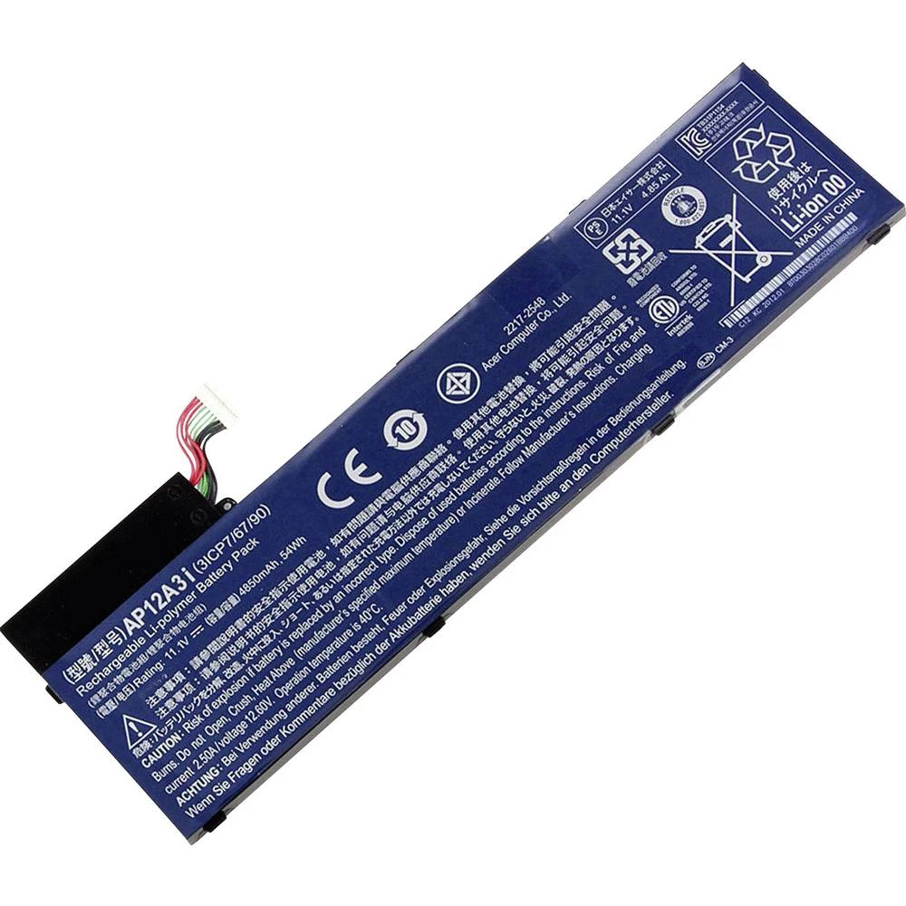 Beltrona Prijenosno računalo-akumulator ACEASPIREM3 11.1 V 4800 mAh Acer Zamjenjuje originalnu akum. bateriju AP12A3i, AP12A4i, slika