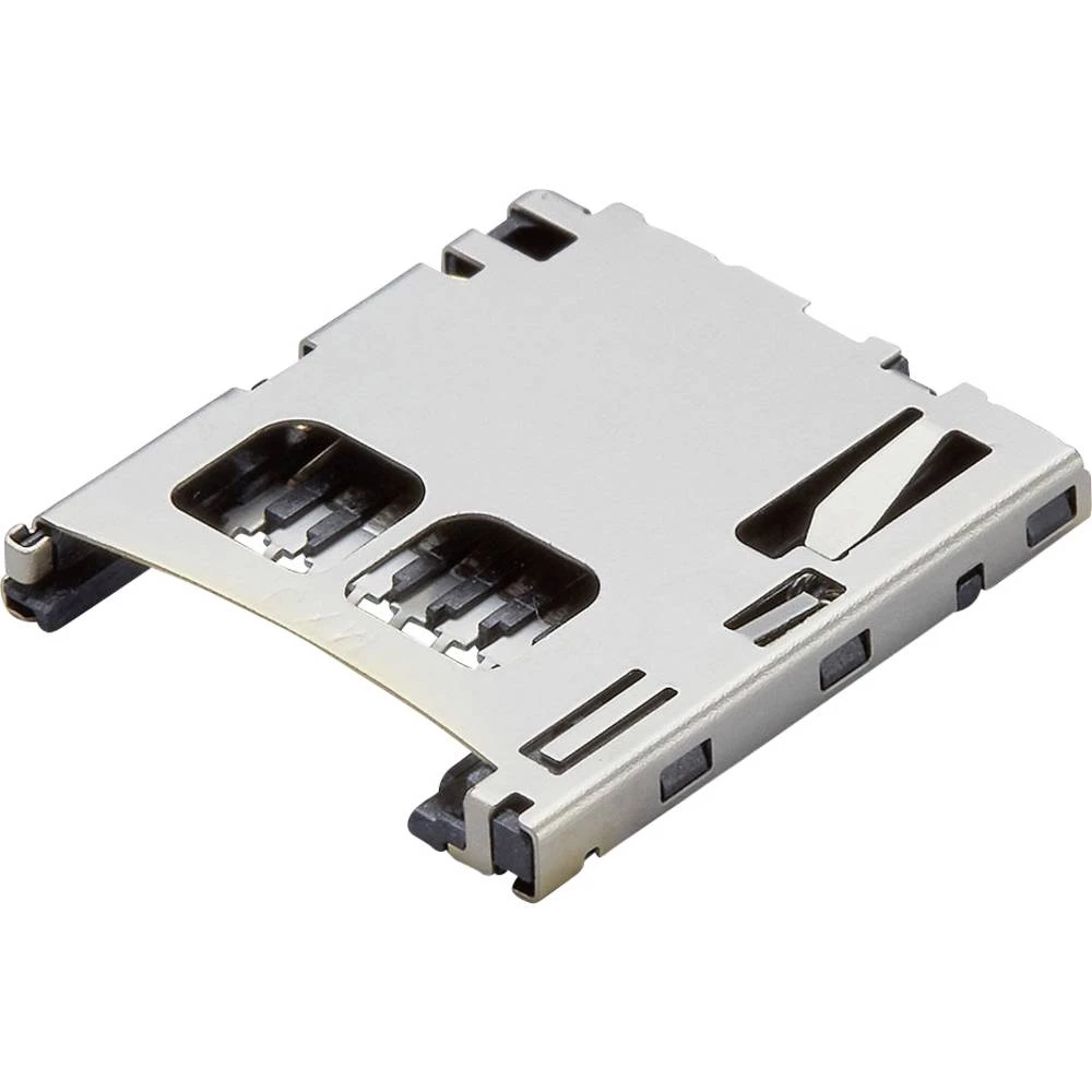 Molex 5025700893 1300 pcs 1.10mm Pitch microSD Memory Card Connector, Normal Mount Surface Mount, Push-Push Type slika