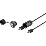 HDMI Adapter [1x Muški konektor HDMI - 1x Ženski konektor HDMI] Crna Vodootporan Renkforce