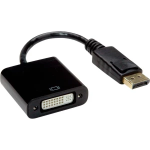 Value DisplayPort priključni kabel 0.15 m 12.99.3137 crna [1x muški konektor displayport - 1x ženski konektor dvi, 24 + slika