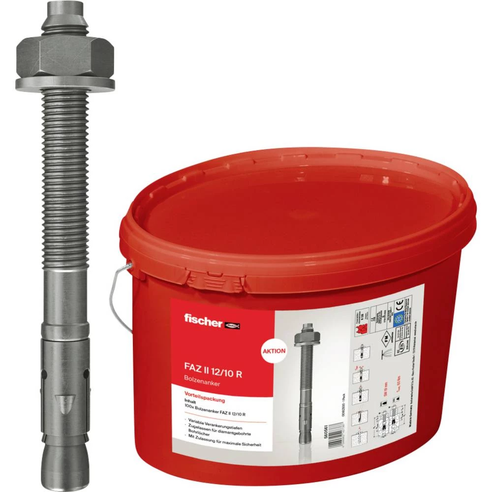 Fischer FAZ II 12/10 R sidreni svornjak 560561 100 St. slika