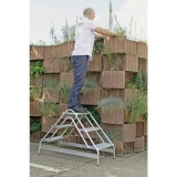 MUNK Günzburger Steigtechnik 50059 aluminij stepenice mobilna Radna visina (maks.): 2.5 m srebrna 6.9 kg