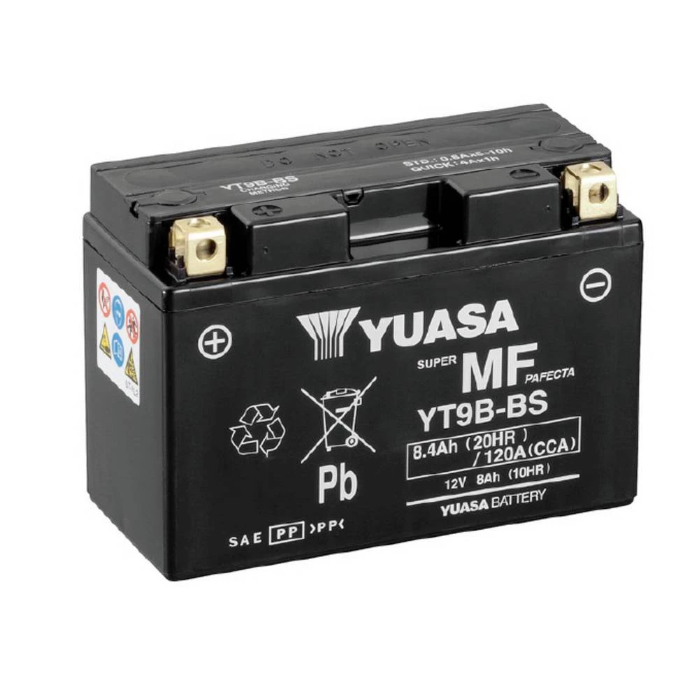 Yuasa YT9B baterije za motor 12 V 8 Ah slika