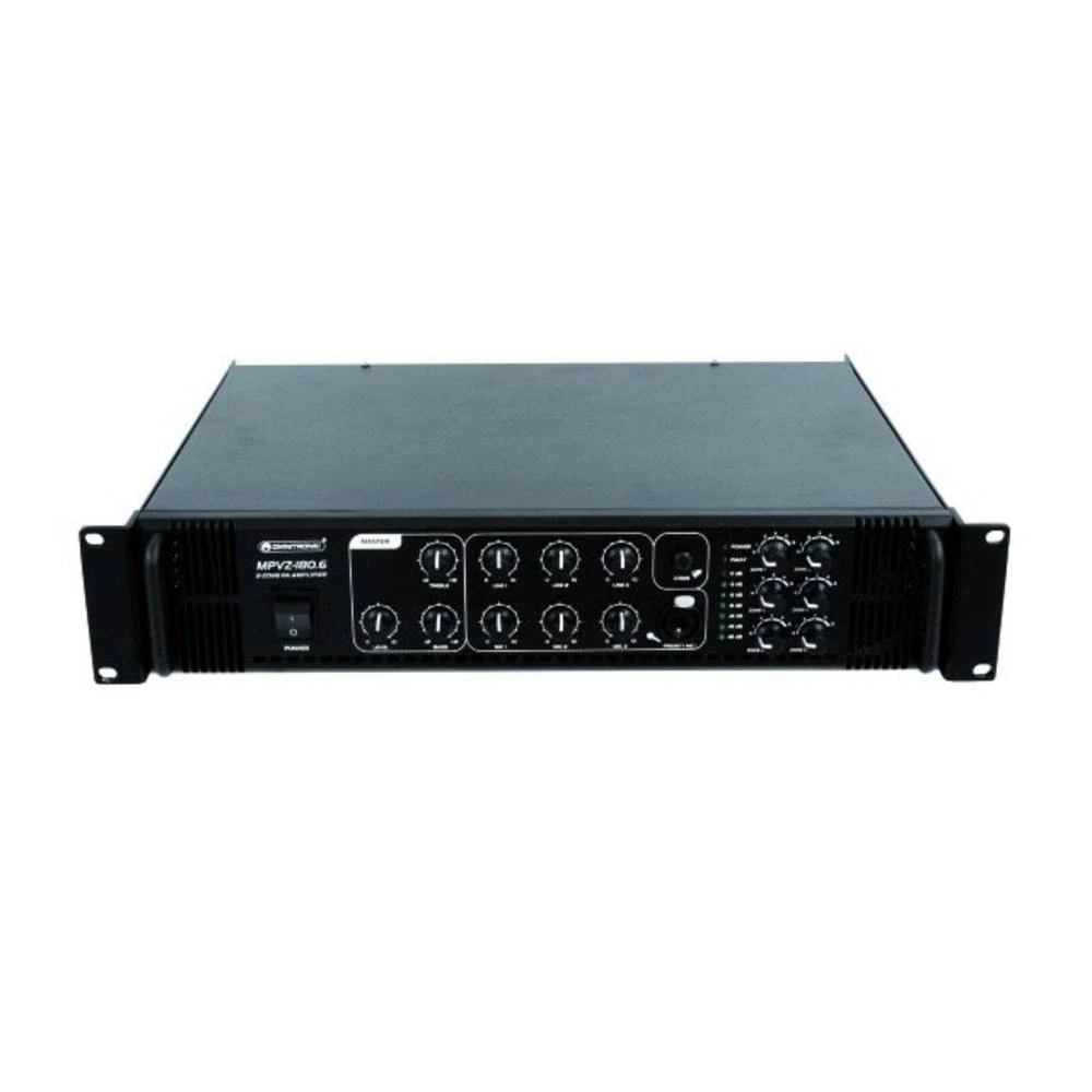 Omnitronic MPVZ-180.6 elektroakustično pojačalo 180 W 6 zona slika
