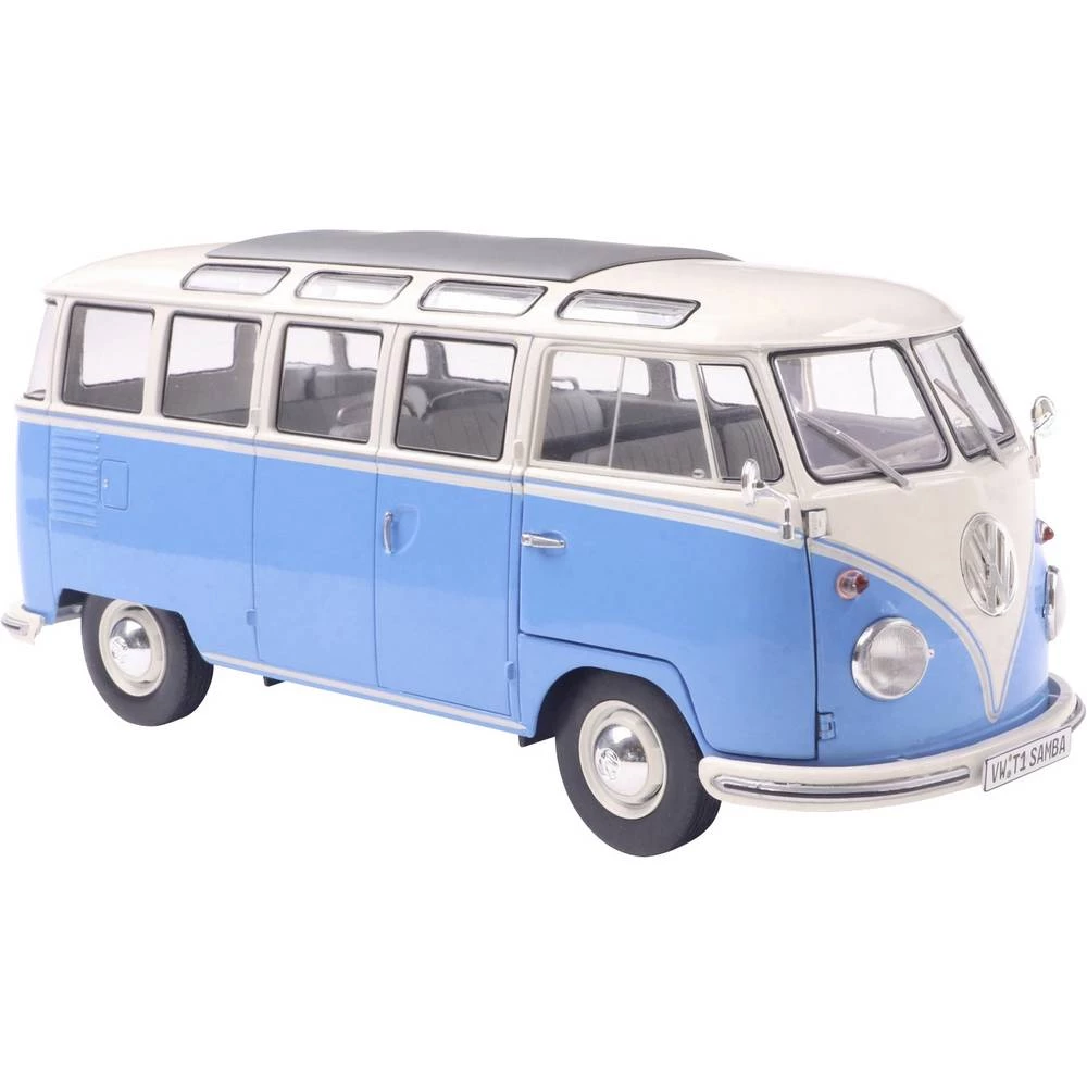 Solido model automobila Volkswagen (VW) T1 21 PROZORI b. plavo/bijeli gotovi model model automobila slika