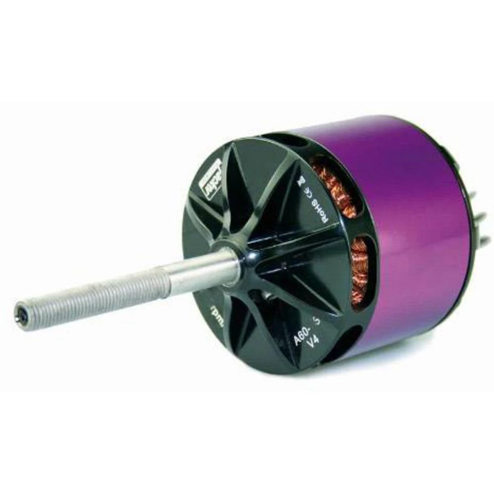 Beskontaktni istosmjerni elektromotor za model zrakoplova A60-8S V4 28-Pole Hacker kV (U/min po voltu): 188 Okretaji (Turns): 8 slika