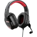 Trust GXT448 NIXXO igraće naglavne slušalice sa mikrofonom 2x 3,5 utičnica (mikrofon/slušalice), 3,5 mm priključak stereo, sa vrpcom preko ušiju crna/crvena slika