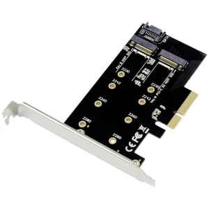 Conceptronic EMRICK 2-in-1-M.2-SSD-PCIe-Adapter SATA AHCI NVMe PCI-Express kartica PCIe slika