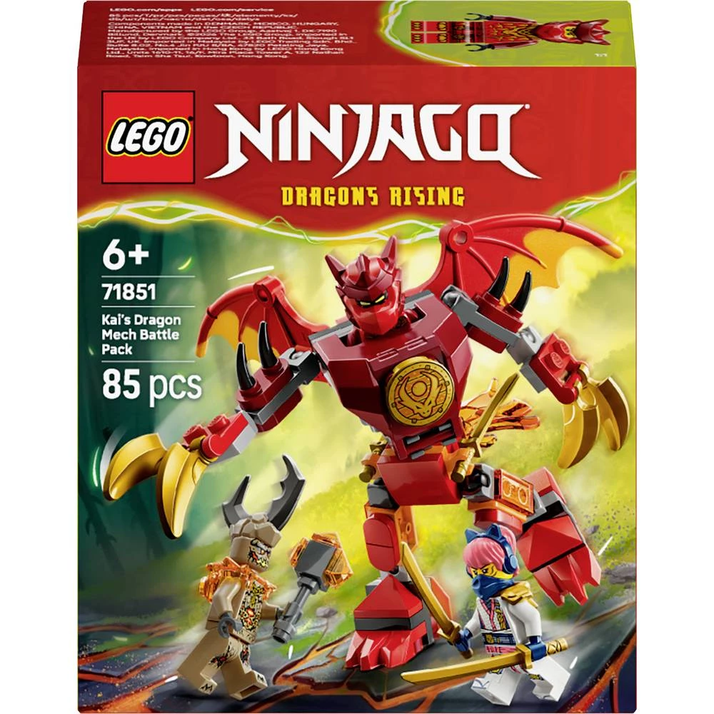 71851 LEGO® NINJAGO Kaijev set za borbu s robotskim zmajevim zmajem (71851) slika