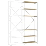 Dodatni modul regalne police (Š x V x d) 1000 x 3000 x 300 mm Drveni pod Manuflex RP1705.7035