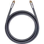 Oehlbach Cinch Audio Priključni kabel [1x Muški cinch konektor - 1x Muški cinch konektor] 8.80 m Crna pozlaćeni kontakti