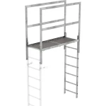 Günzburger Steigtechnik 63185 čelik, pocinčani za prijelaz montaža s alatom