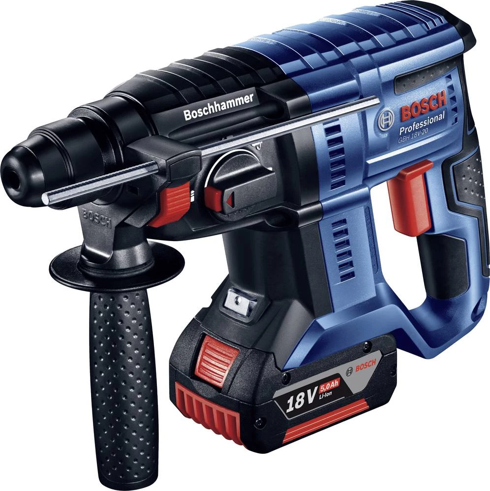 Bosch Professional GBH 18V-20 SDS-Plus-Akumulatorski čekić za rušenje 18 V 5 Ah LiIon Uklj. 2 akumulatora, Uklj. kofer slika