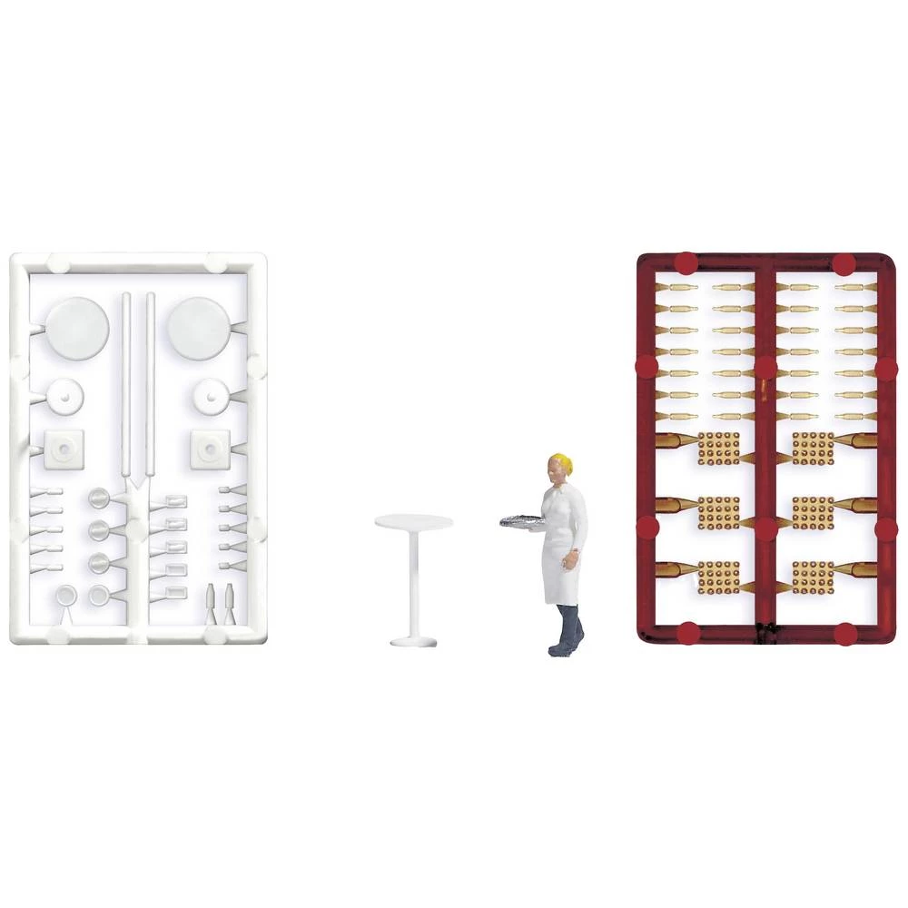 Busch  1831 H0 stojeći stolovi s konobaricom slika