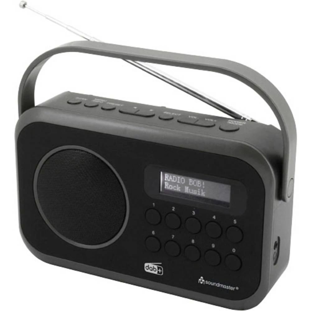 soundmaster DAB270SW desktop radio DAB+ (1012), ukw aux, DAB+, ukw crna slika