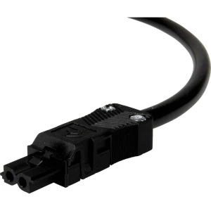 Adels-Contact 92846205 mrežni priključni kabel slobodan kraj - mrežni konektor Ukupan broj polova: 2 crna 0.50 m 75 St. slika