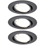 LED ugradna svjetiljka Smart Home Zigbee Base Coin osnovni set zakretna okrugla 90mm 20° 3x4.9W 3x430lm 230V prigušiva 3000K mat crna Paulmann 92465  LED ugradna svjetiljka 3-dijelni komplet  LED  ...