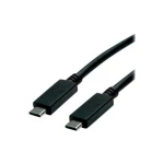Roline green USB kabel USB 3.2 gen.2 (USB 3.1 gen.2) USB-C® utikač 0.50 m crna sa zaštitom, TPE plašt, bez halogena 11.44.9052