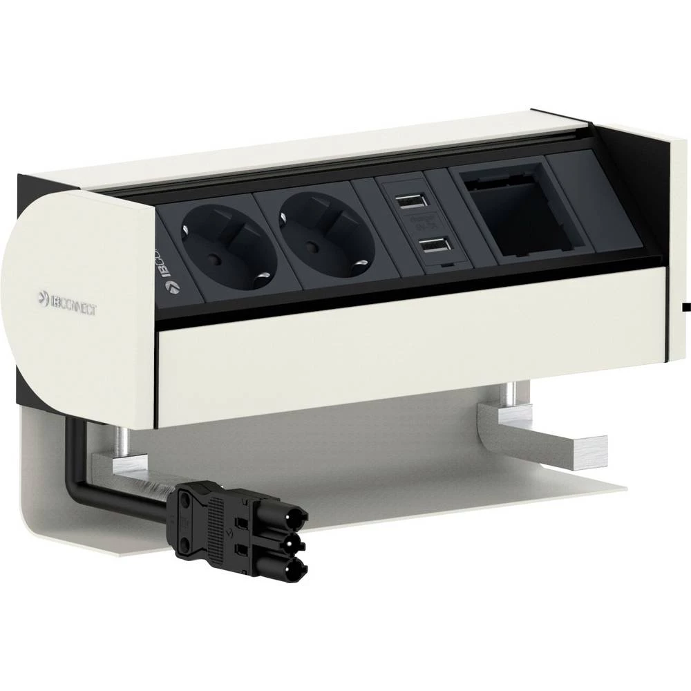 IB Connect 26203031/1 stolni priključak 1 komad bijela euro utikač slika