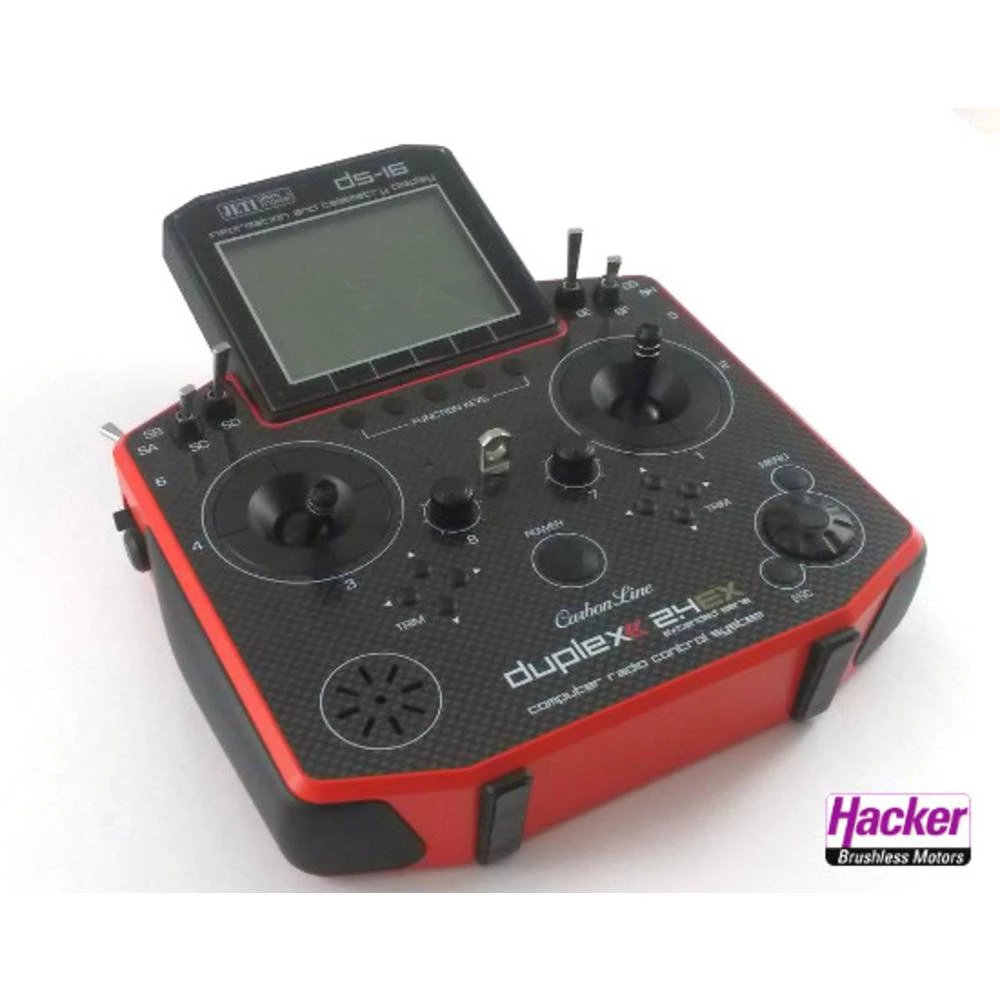 Jeti DS-16, Multimode Ručni daljinski upravljač 2,4 GHz Broj kanala: 24 Uklj. prijemnik slika