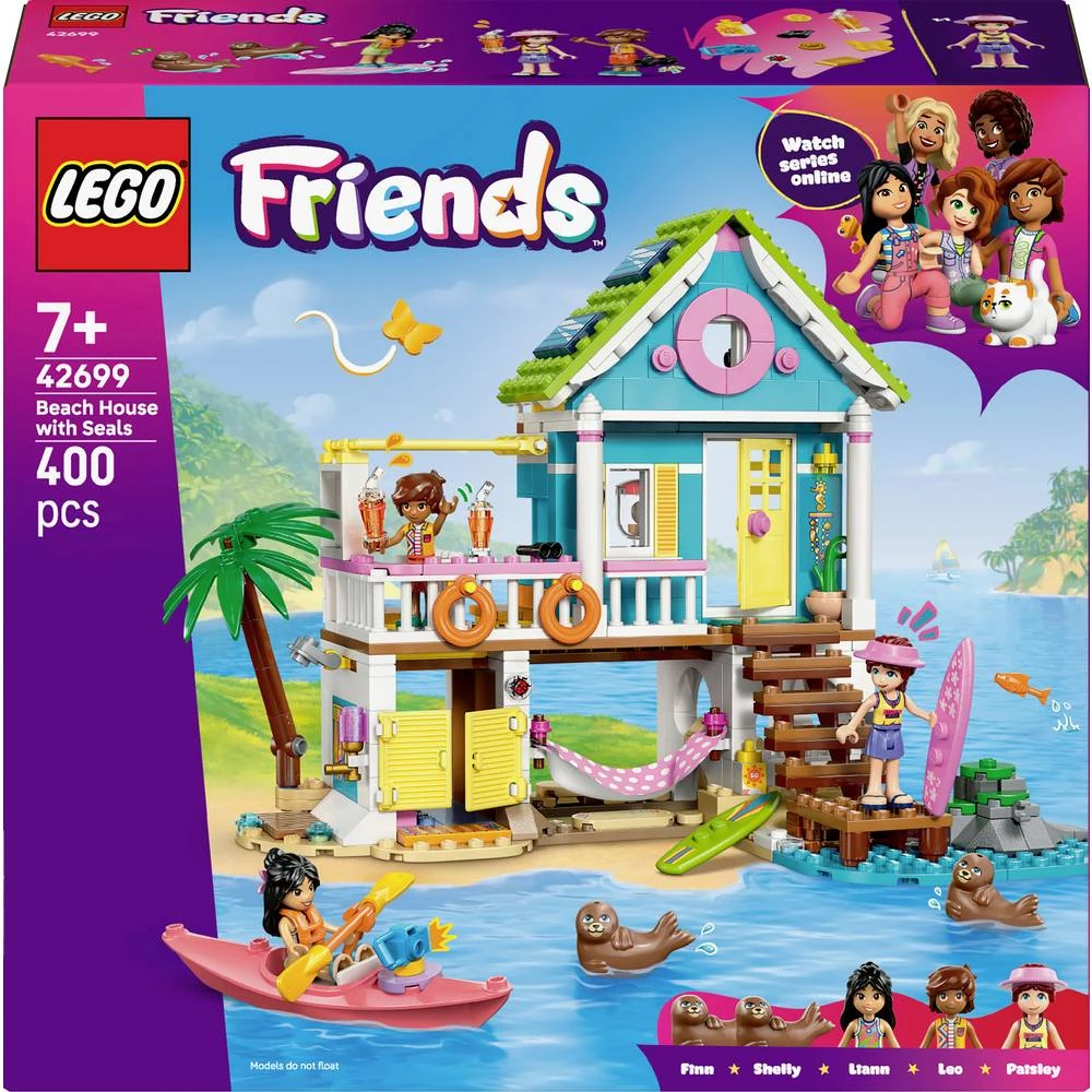 42699 LEGO® FRIENDS Kuća na plaži s tuljanima (42699); Set za gradnju slika
