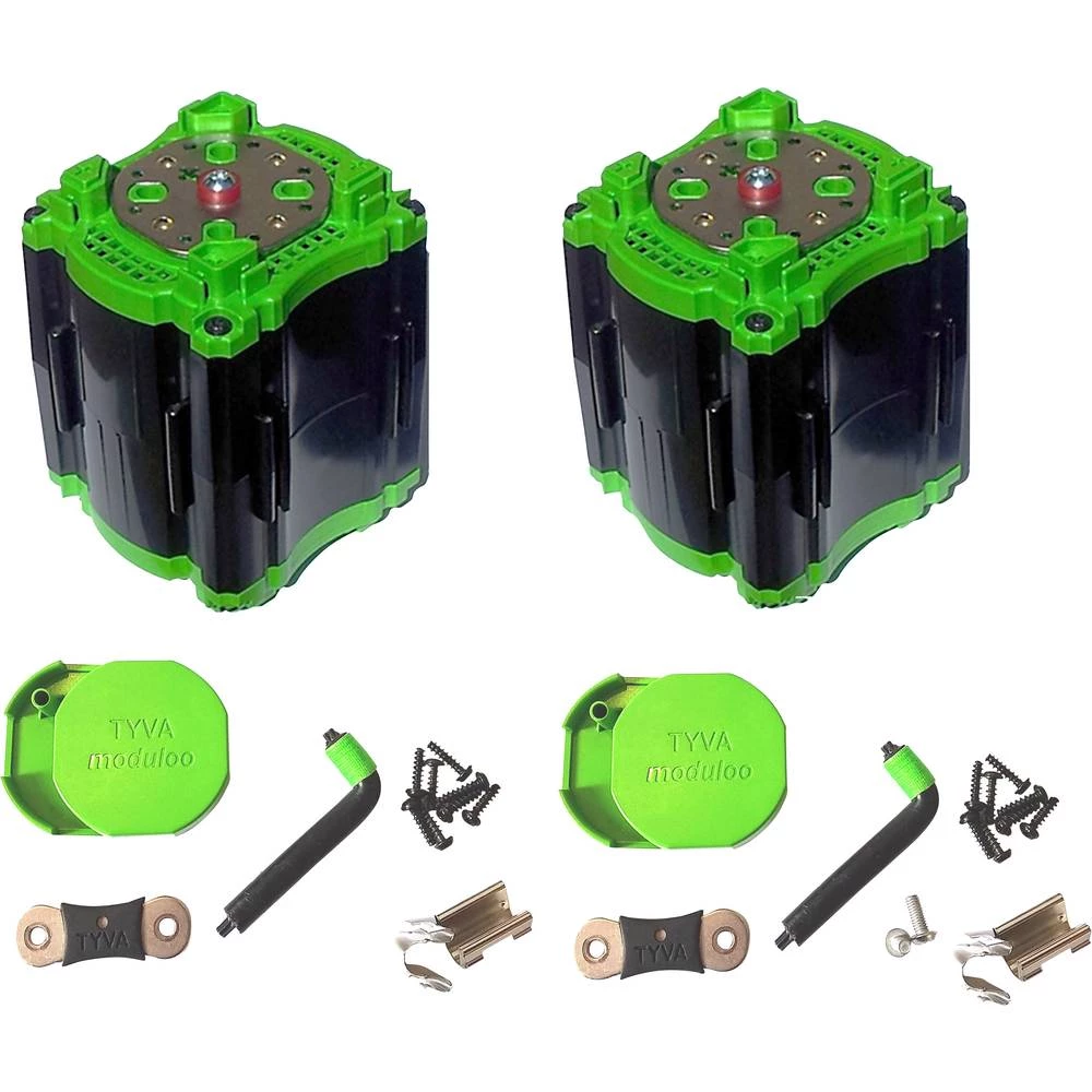 Baterije - držač 8x 18650 M4 vijčani priključak (D x Š x V) 75 x 75 x 106 mm TYVA moduloo SKMOD 1S8P-2 slika