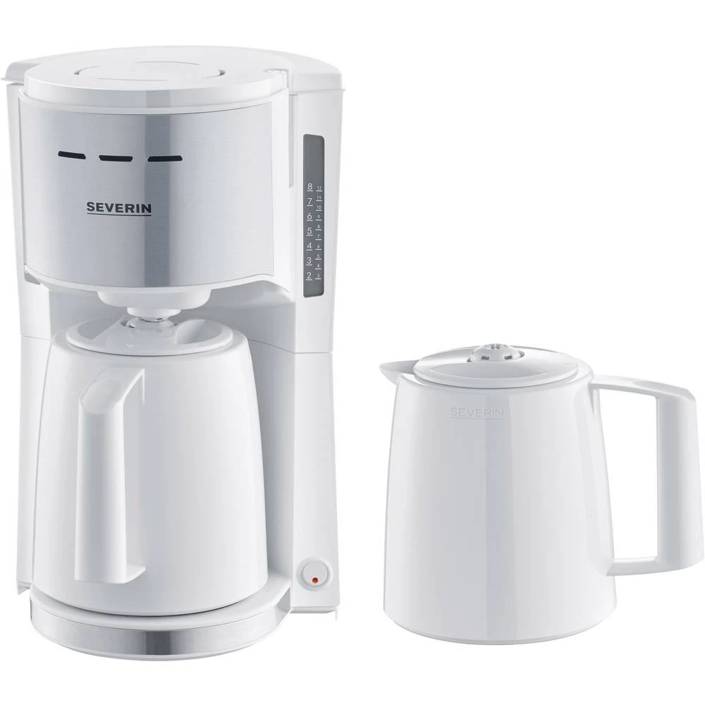 aparat za kavu Severin bijela Kapacitet čaše=8 termosica, s funkcijom filter kave slika