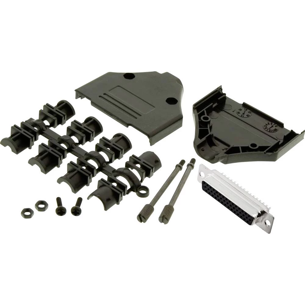 MH Connectors MHDTPPK25HD44FSK višestruki ženski konektor D-Sub komplet 180 ° Broj polova (broj): 25 lemni kup 1 kom. slika
