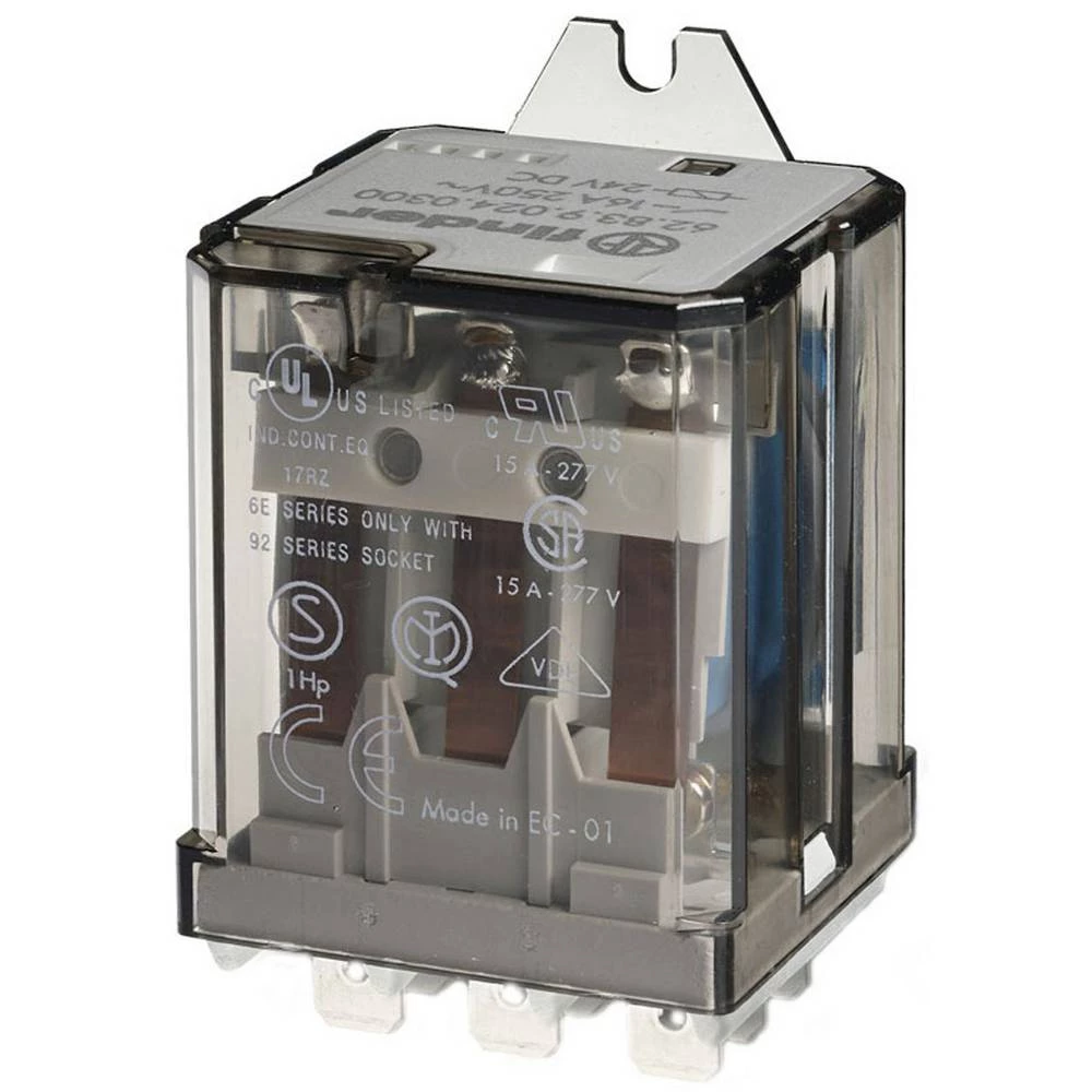 Finder 62.83.9.012.0300 utični relej 12 V/DC 16 A 3 zatvarač 10 St. slika