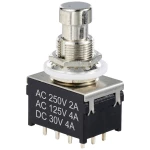 TRU COMPONENTS 4P2T tlačna sklopka s ravnim klinom TC-12193716  Prebacivanje struje (maks.): 4 A     1 St.