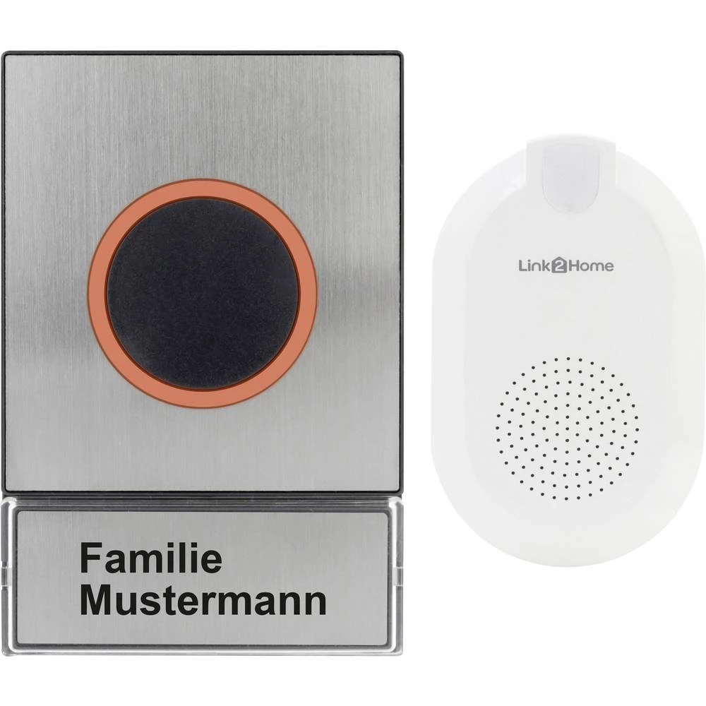 Link2Home Bežično zvono, komplet Domet (maks. u otvorenom polju) 25 m Alexa, Google Home slika