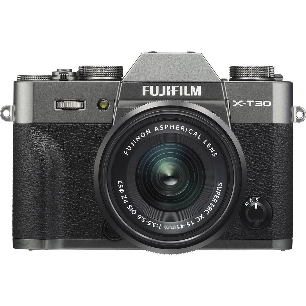 Sistemska kamera Fujifilm X-T30 XC 15-45 mm 26.1 MPix Antracitna boja Zaslon osjetljiv na dodir, Elektroničko tražilo, Nagibni z slika