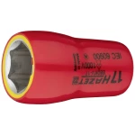 HAZET uložak nasadnog ključa ∙ Šestokutni 880KV-17 ∙ Kvadratni 10 mm (3/8 inča) ∙ Vanjski šesterokutni vučni profil ∙ 17 mm Hazet 880KV-17 vanjski šesterokutni nastavak za nasadni ključ 17 mm 1...