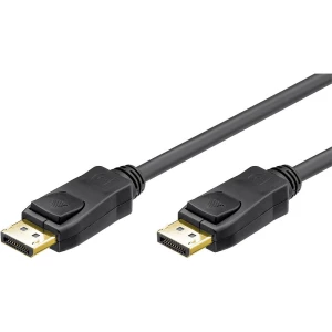 Goobay DisplayPort Priključni kabel [1x Muški konektor DisplayPort - 1x Muški konektor DisplayPort] 1 m Crna slika