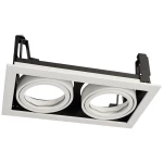 Pribor, gimbal za modularni sustav COB, duljina 140 mm, širina 257 mm, visina 77 mm Deko Light  930093 kardanski okvir     čista bijela (RAL 9010)