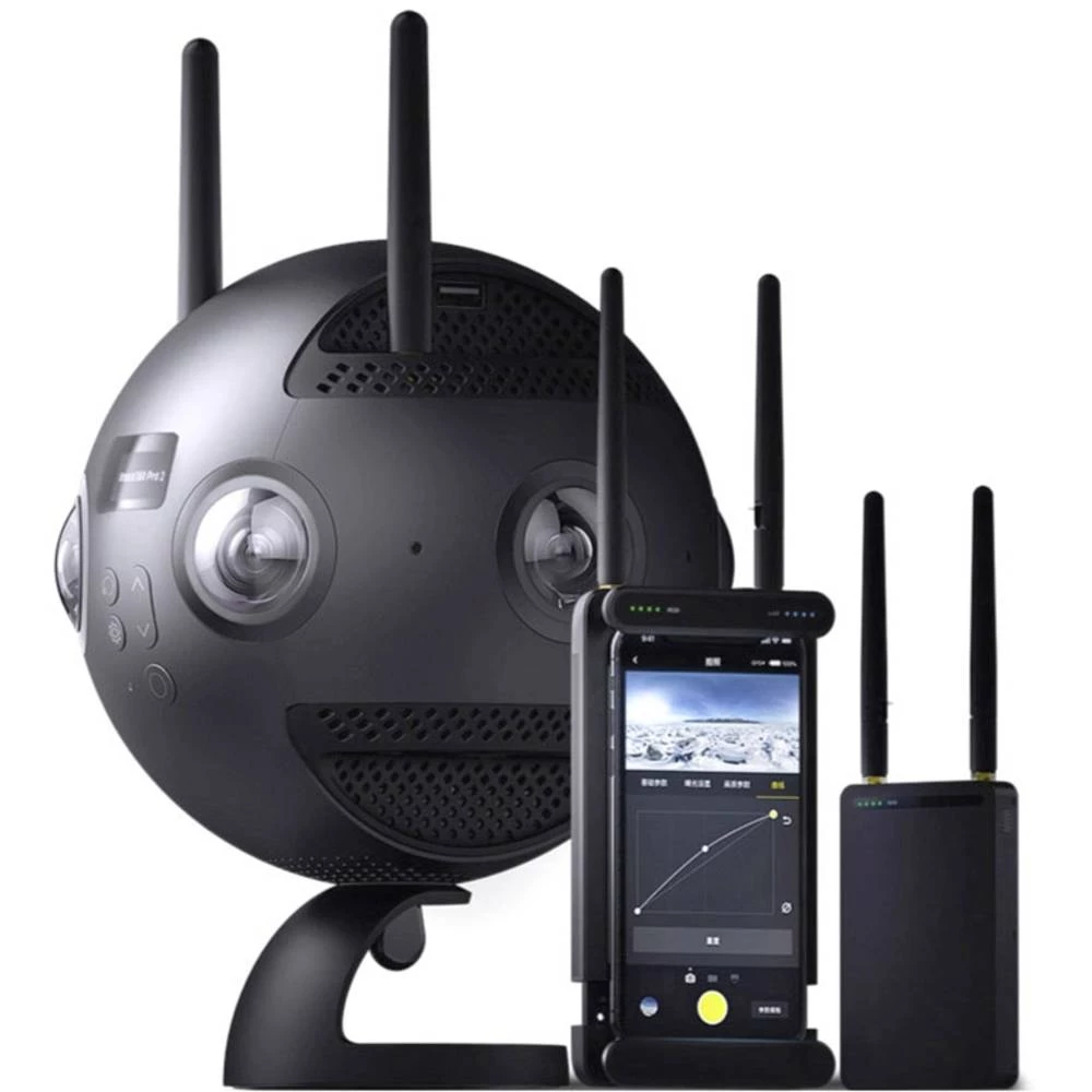 Panoramska kamera od 360 stupnjeva Insta360 Pro 2.0 & Farsight Crna 360° slika