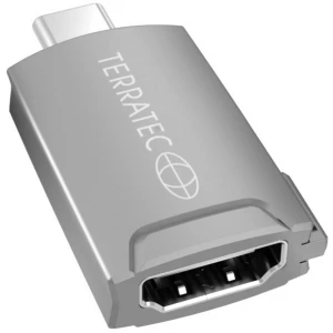 Terratec 306704 USB-C adapter [1x T-utikač - 1x muški konektor USB-C™] siva slika