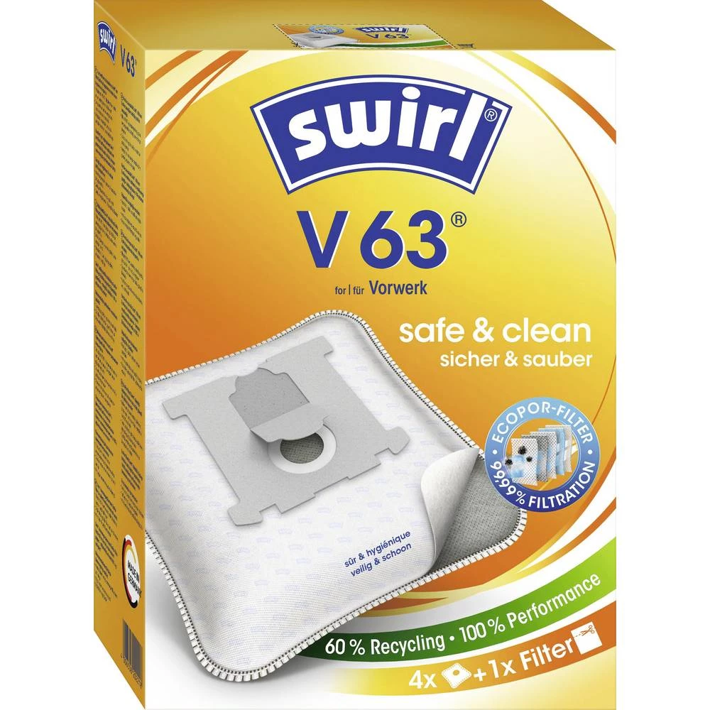 Swirl V 63 Micropor Staubsaugerbeutel vrećica za usisivače 1 kom. slika